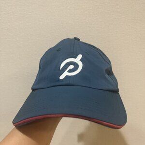 Peloton Cycling Running Gym Workout Hat Blue Adjustable Nylon Strapback